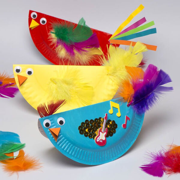 Paper Plate Rockin Chicks Easter Craft Paper Plate Animal Crafts for Kids