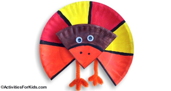 Paper Plate Turkey Craft Project