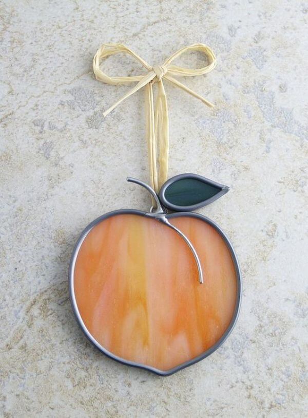 Peach Suncatcher Stained Glass