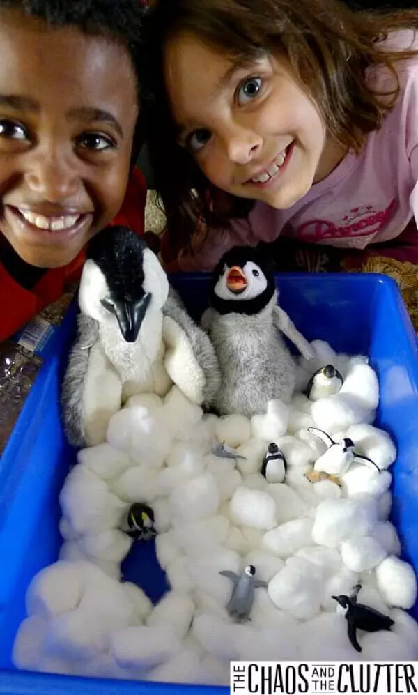 Penguin Sensory Bin Craft Activities For Kids