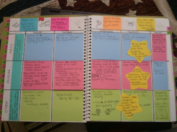Plan Book With Post It Notes Sticky Note Teacher Hacks You’ll Want to Steal