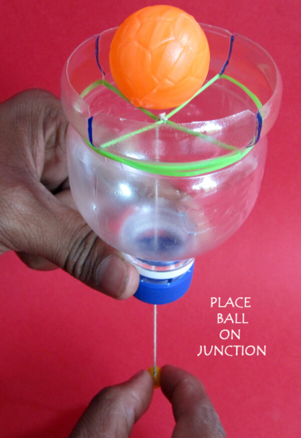 Plastic Bottle Ball Bounce Game Idea
