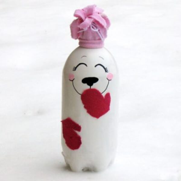 Plastic Soda Bottle Polar Bear Craft Recycled Plastic Bottle Ideas for Kids
