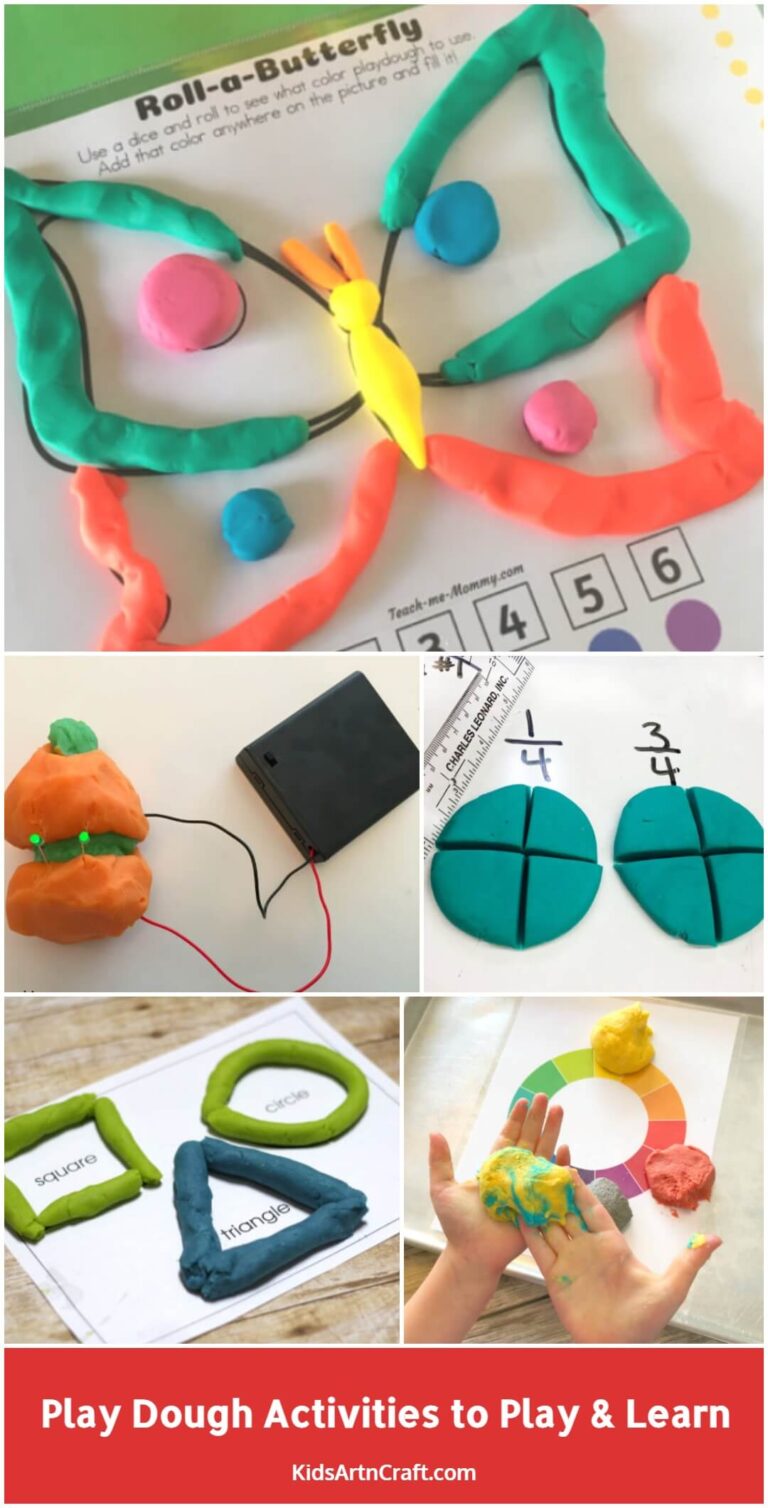Play Dough Activities to Play & Learn - Kids Art & Craft