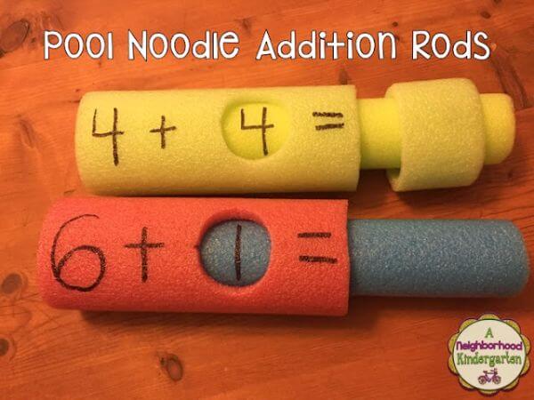 Pool Noodle Math Activity For Kids Pool Noodles Activities For Kindergarten