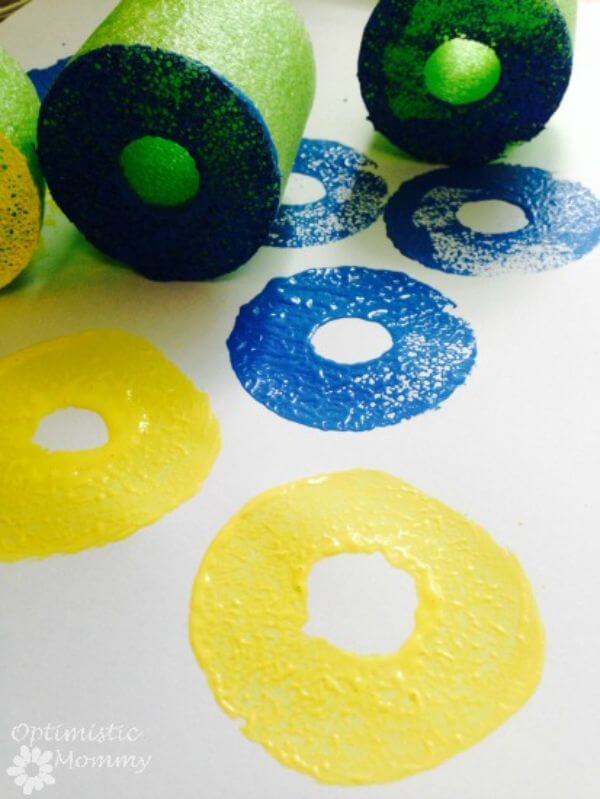 Pool Noodle Painting Activity For Kids