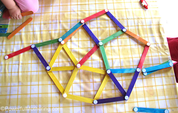 Popsicle Stick Velcro Dot Craft Ideas For Kids