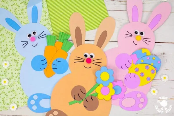 Bunny Paper Craft Ideas For Kids Printable Bunnies Craft