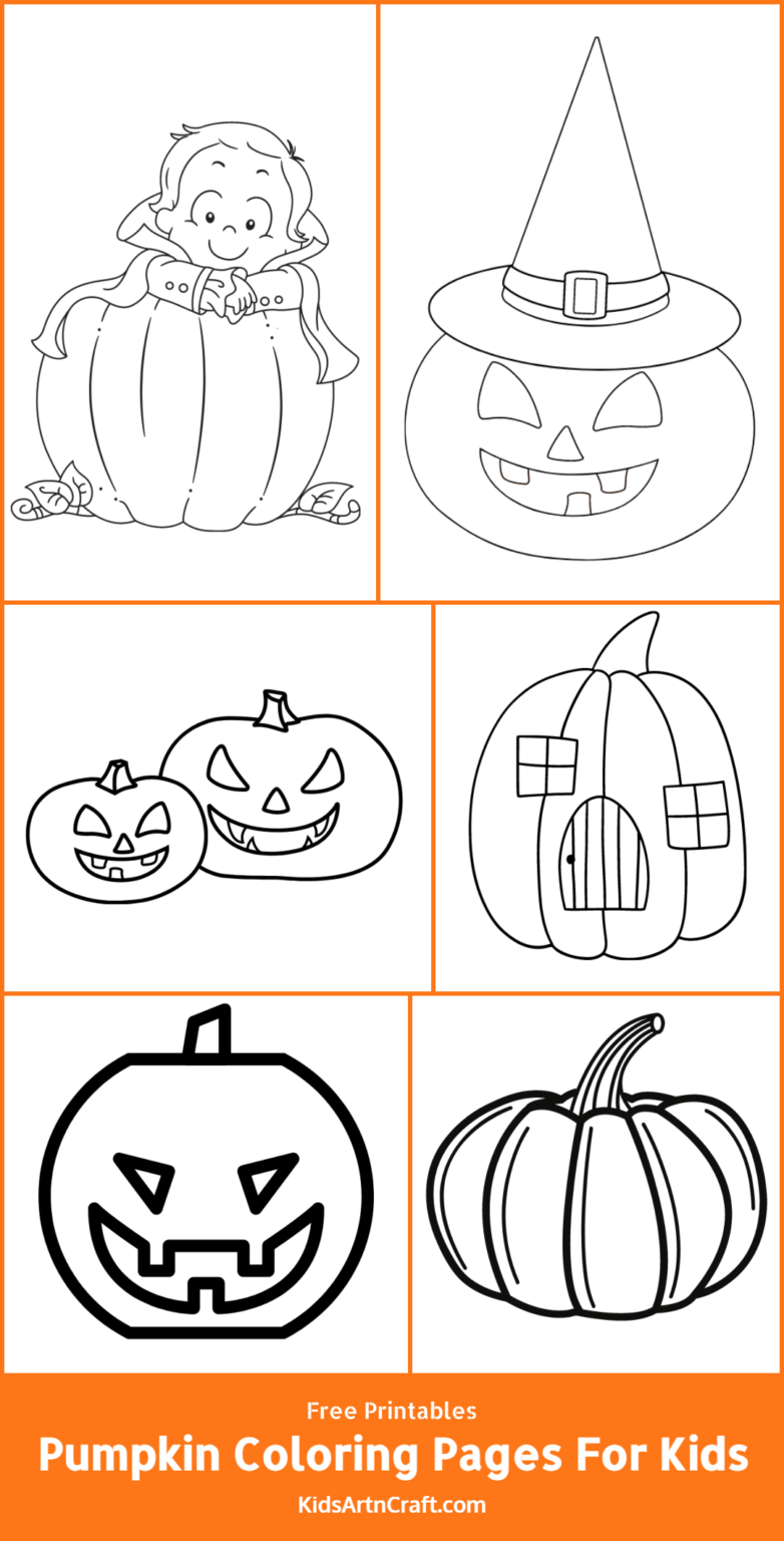 Pumpkin Coloring Pages For Kids – Free Printables - Kids Art &amp; Craft