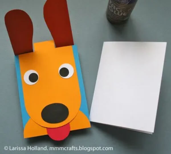 Puppy Ears Card Craft Animal Paper Cards for Kids