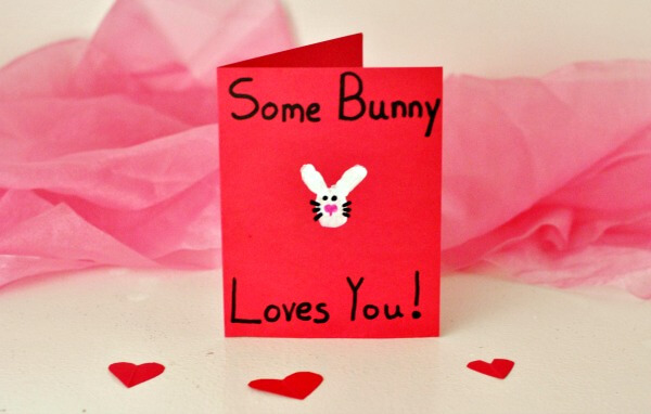 Rabbit Craft For Valentines Day Animal Paper Cards for Kids