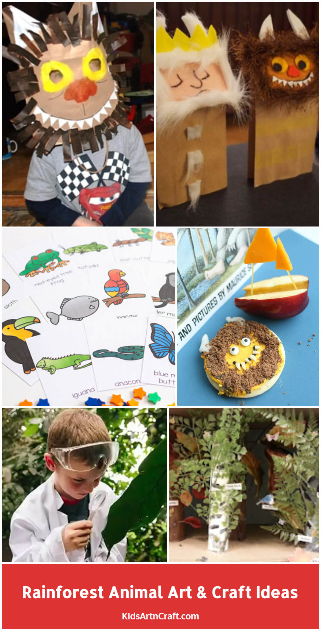 Rainforest Animal Art & Craft Ideas for Kids