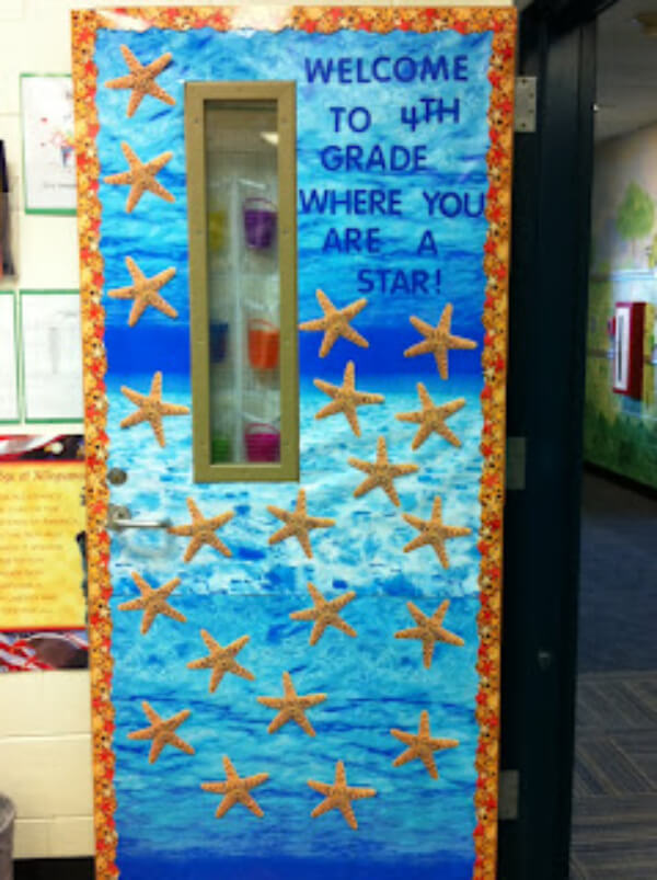 Ocean Themed Classroom Door Decor For Grade 4