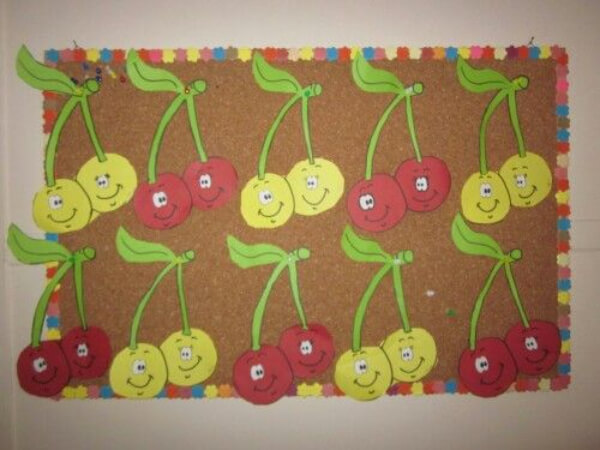 Simple Cherry Craft Idea For Kids