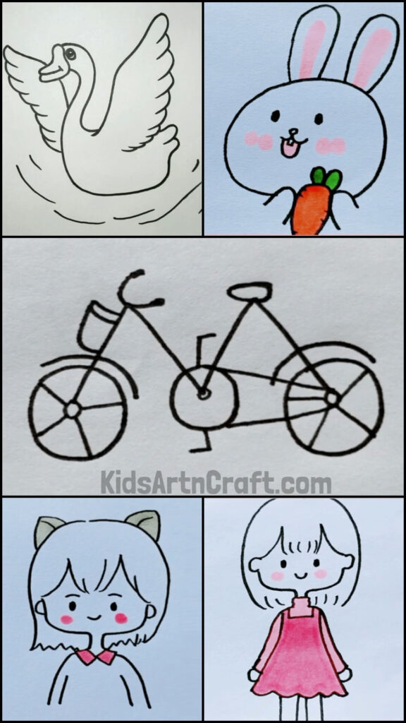 Simple Drawings For Kindergartners - Kids Art & Craft