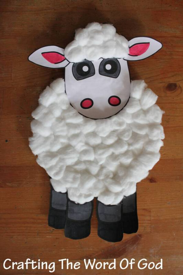 Simple Paper Plate Sheep Craft