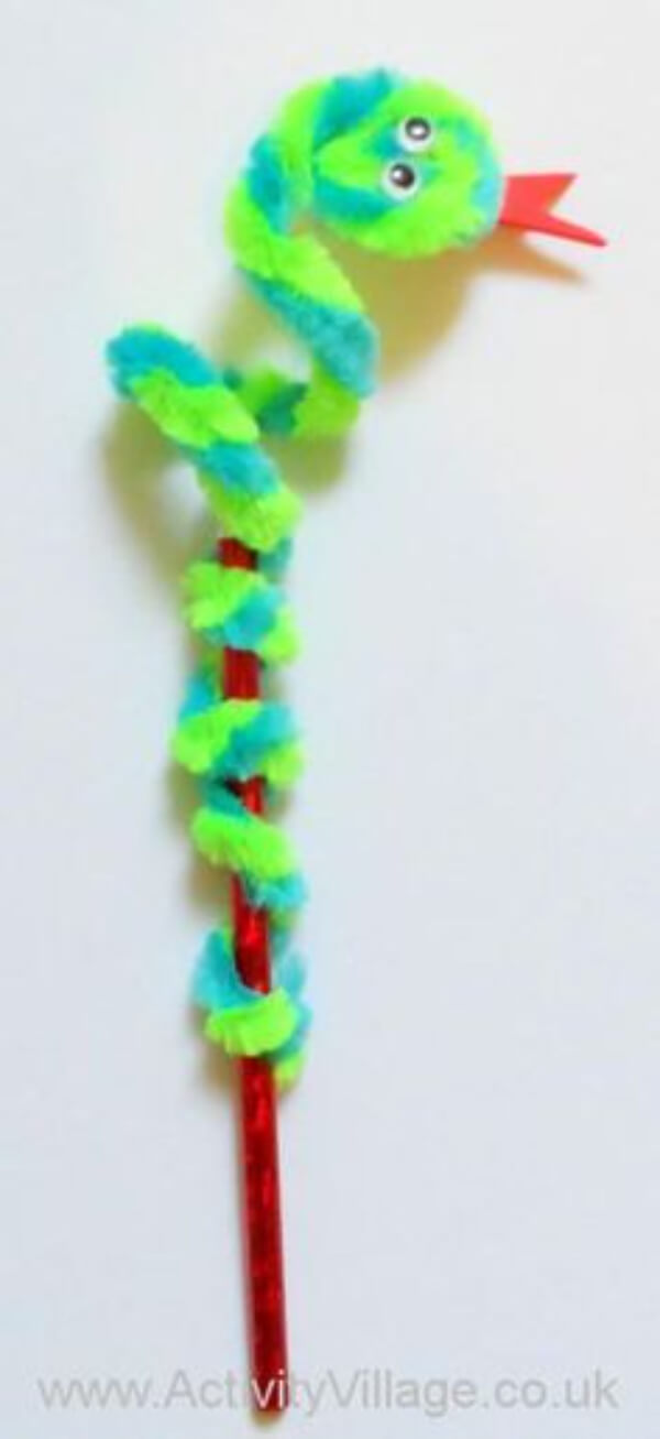 Snake Pencil Topper Craft Activity