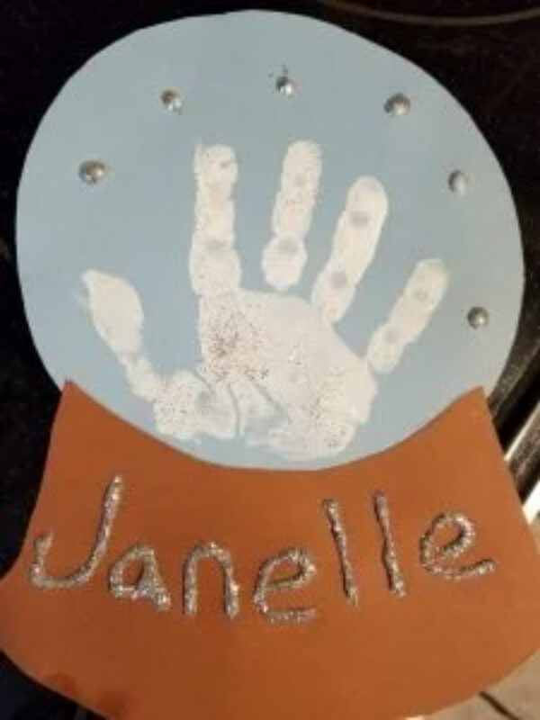 Fun Snowman Handprint Craft For Babies