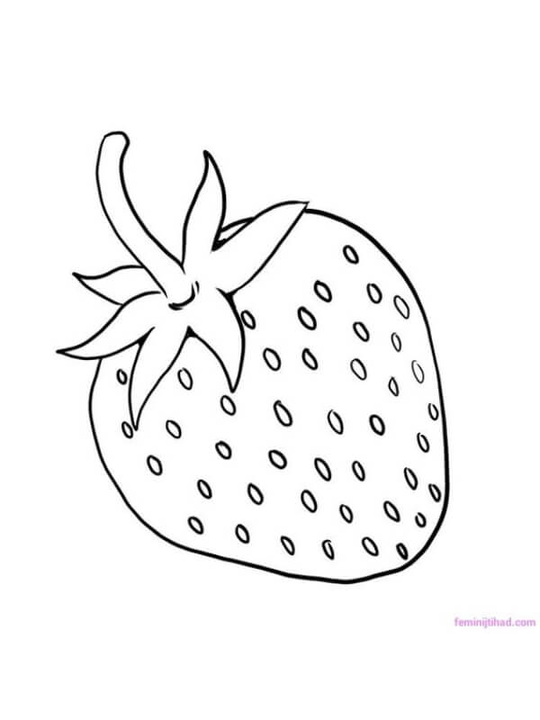 Strawberry Paintings For Kids Strawberry Coloring Page For Kids