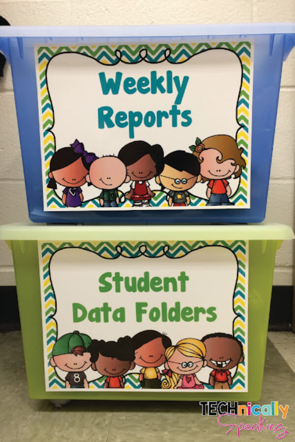 Data Collection Activities for Classroom Student Weekly Reports In Data  Folders