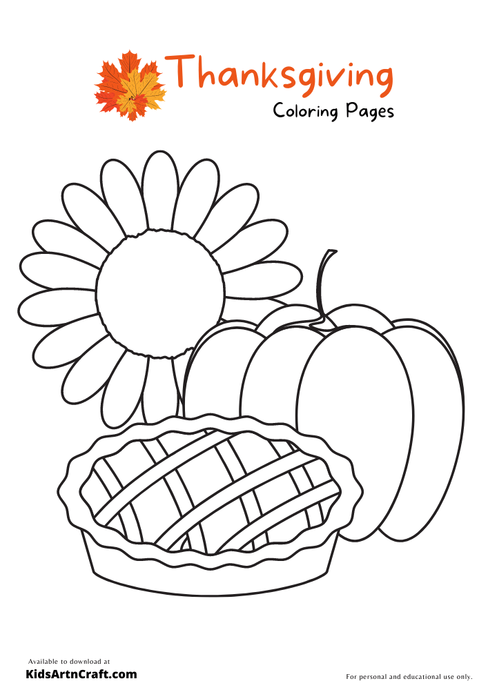 Thanksgiving Coloring Pages For Kids – Free Printables