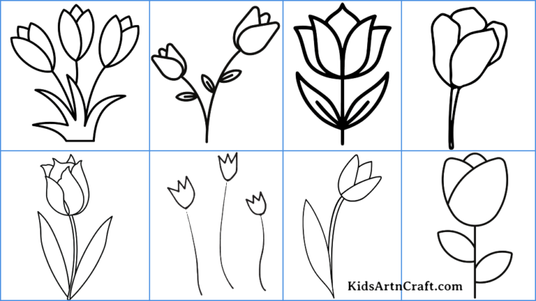 Tulip Coloring Pages For Kids – Free Printables - Kids Art & Craft