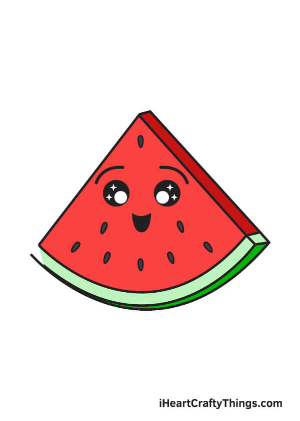 How To Draw Watermelon Step by Step Watermelon Drawing & Sketches for Kids