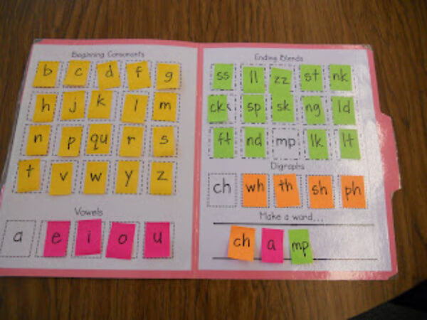 Word Making Fun Activity With Sticky Notes
