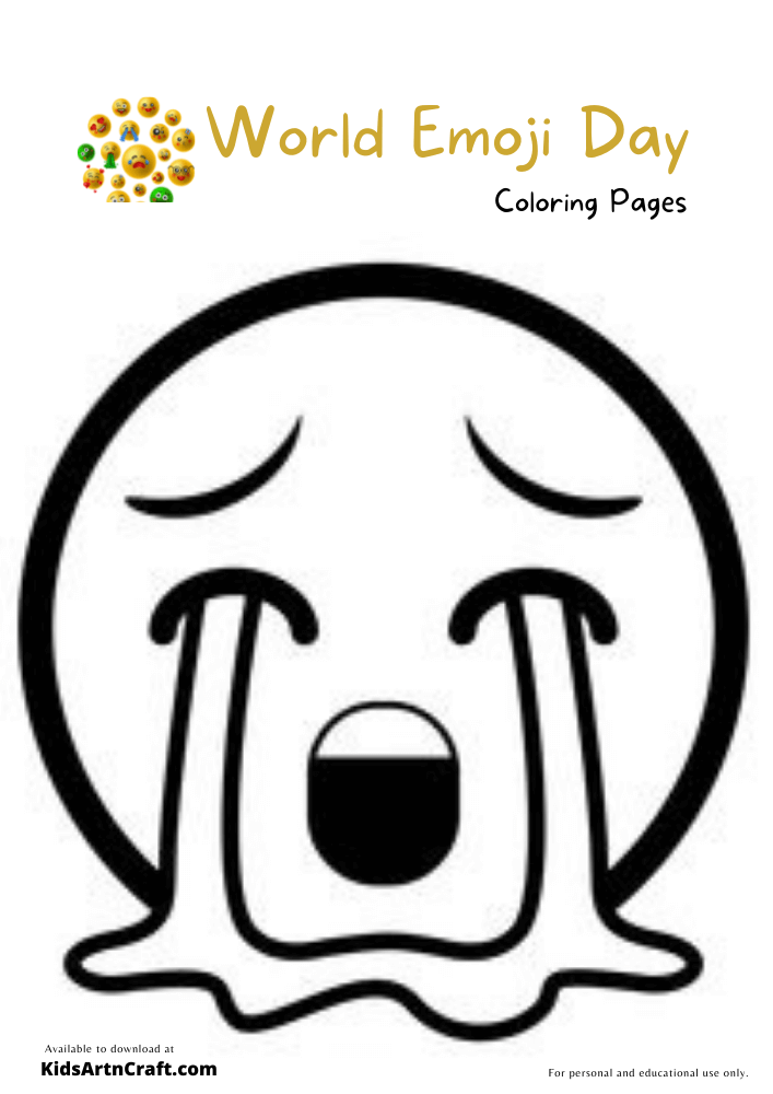 World Emoji Day Coloring Pages For Kids – Free Printables