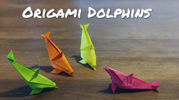 3D Dolphin Craft For Kids