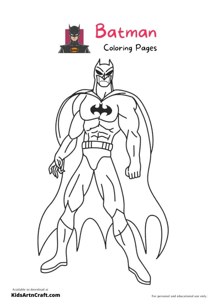 Batman Coloring Pages For Kids