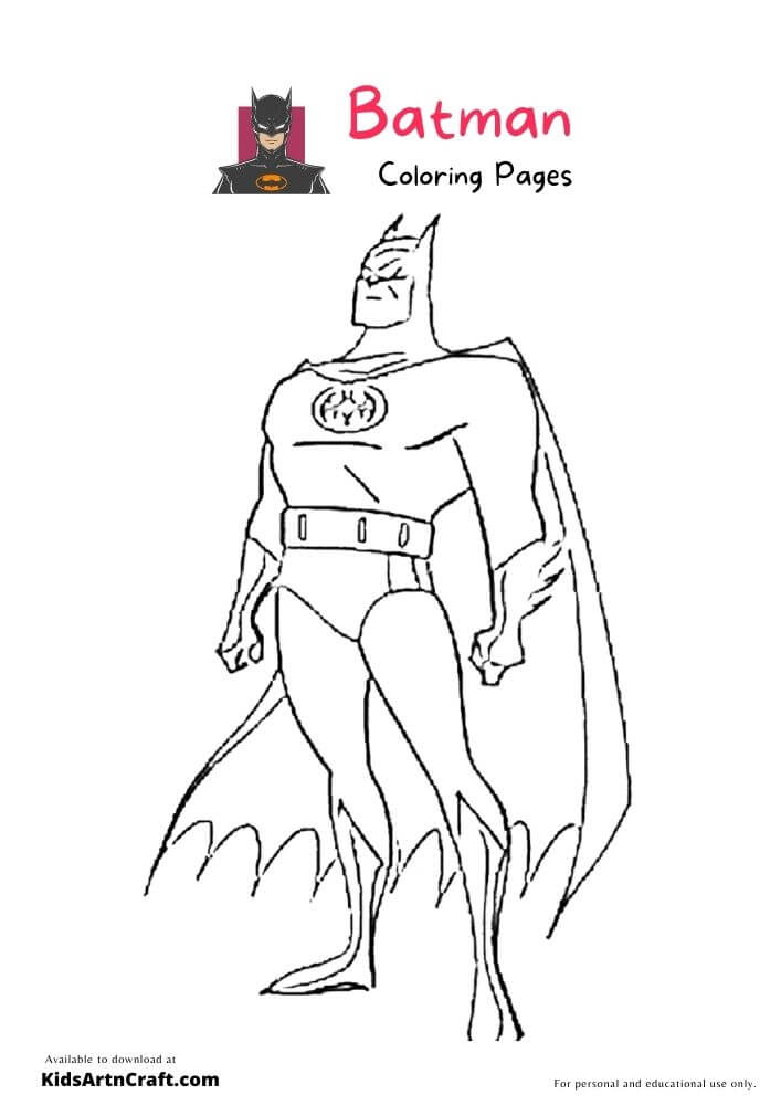 Batman Drawing For Kids