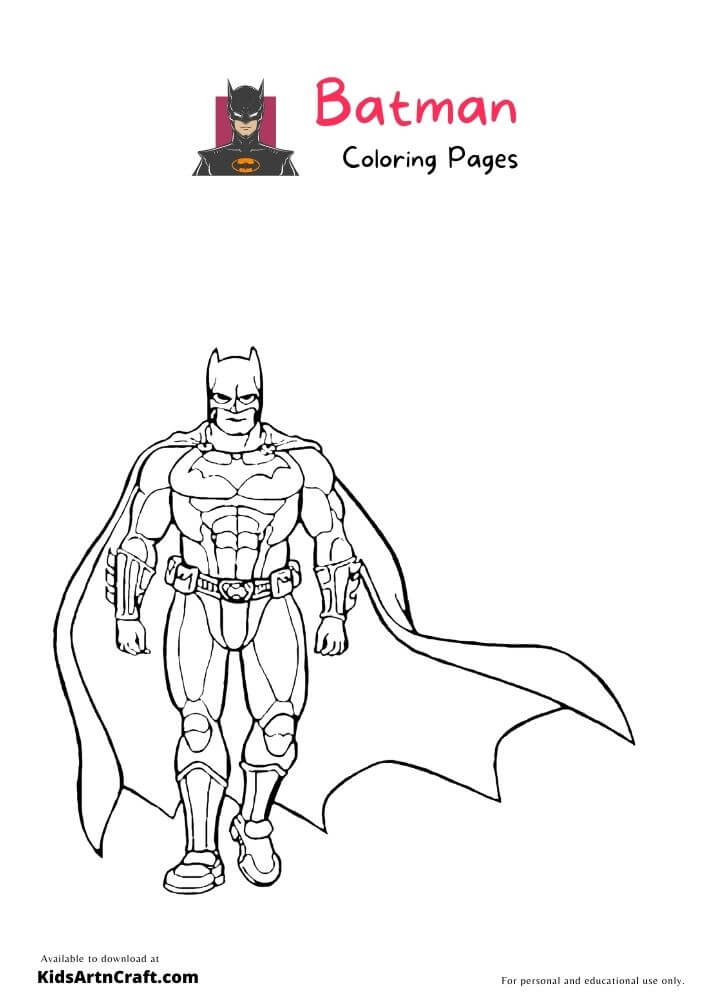 Batman Coloring Pages For Kids