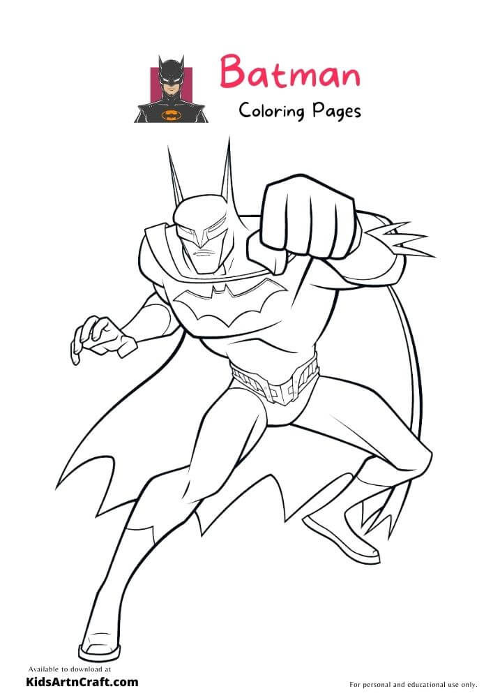 Batman Coloring Pages For Kids