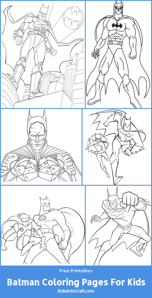 Batman Coloring Pages For Kids – Free Printables