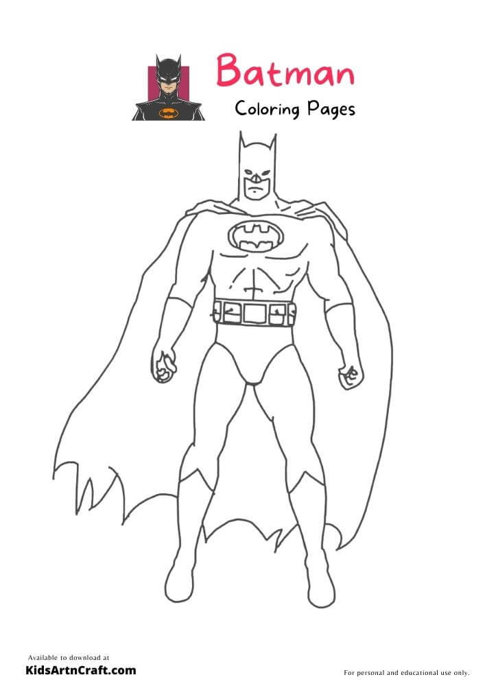 Batman Coloring Pages For Kids