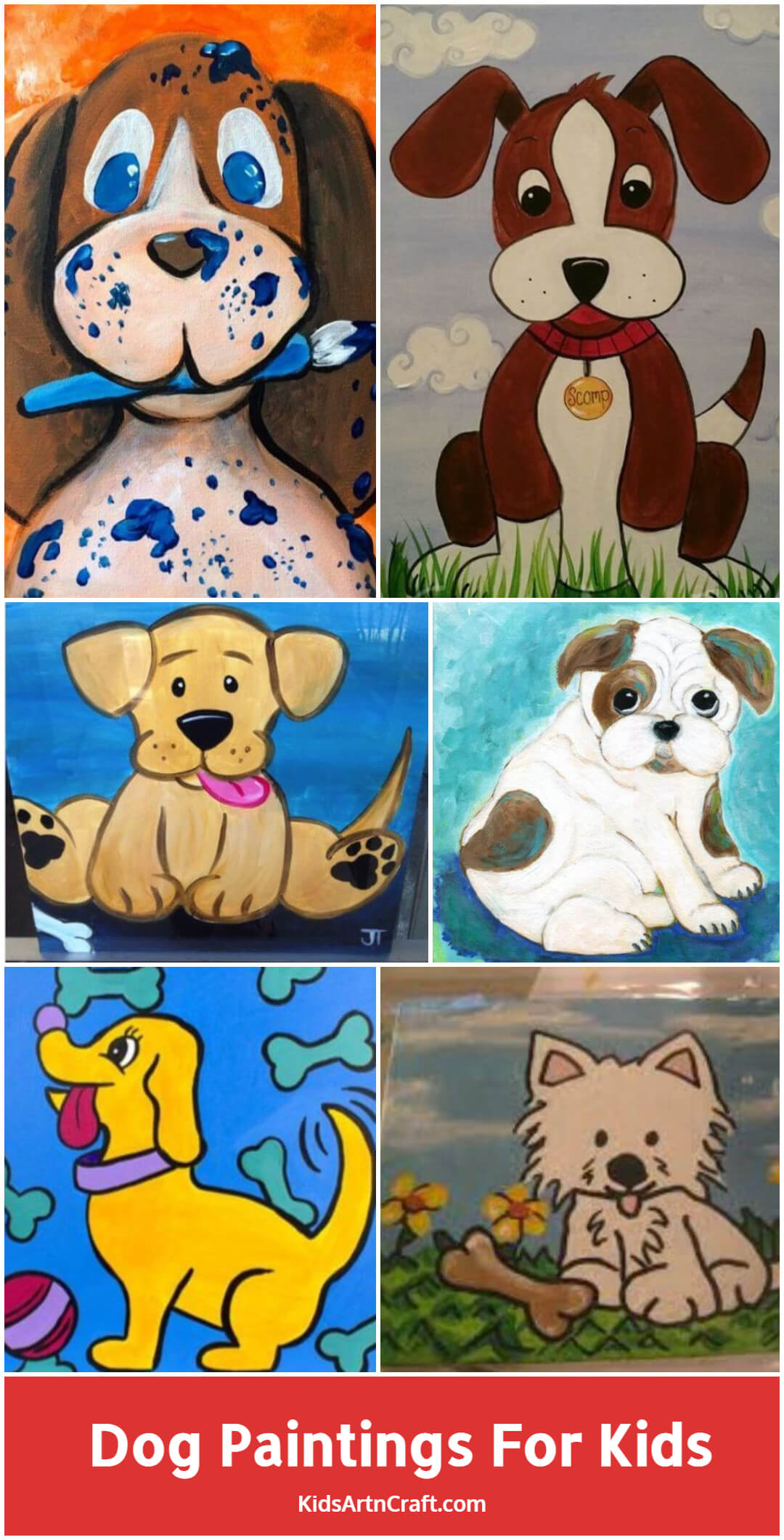  Dog Paintings For Kids