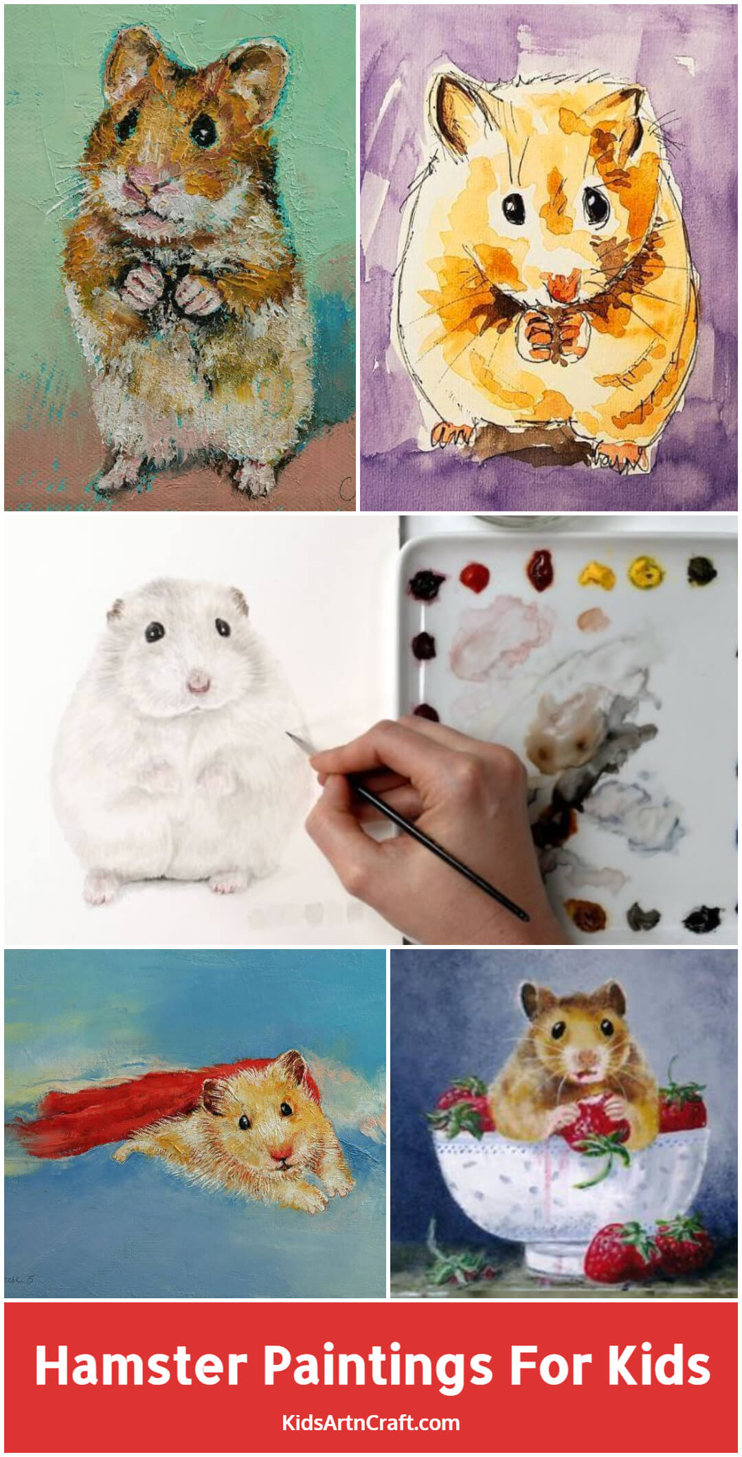 Hamster Paintings For Kids