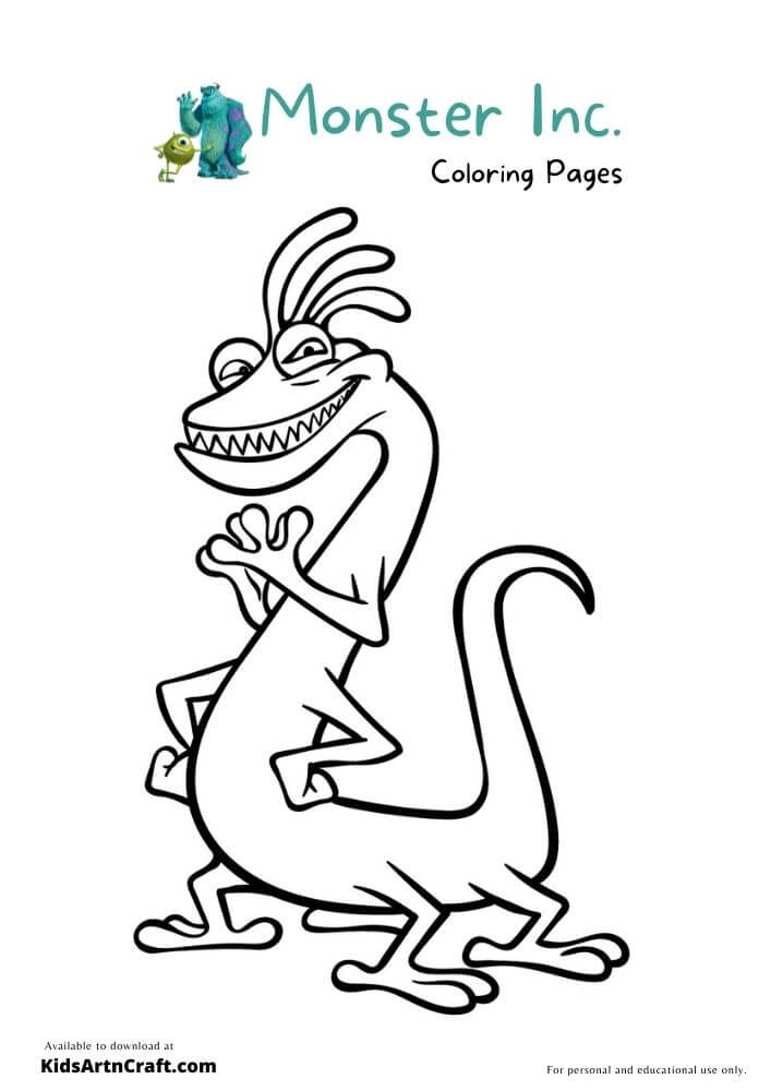 Monster inc. Drawing For Kids
