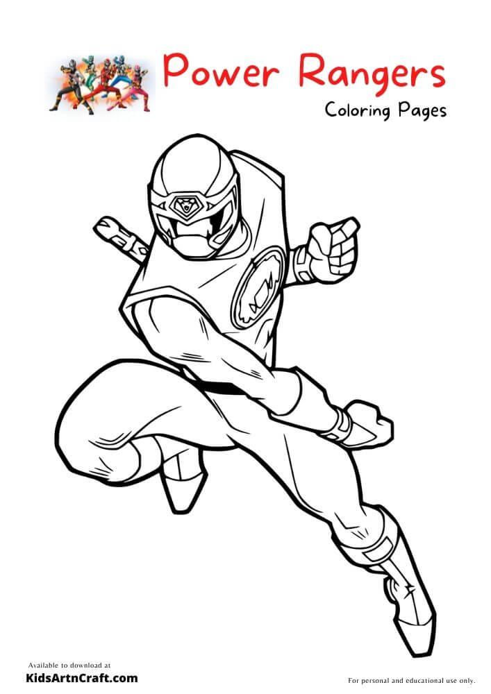Power Rangers Drawing For Kids