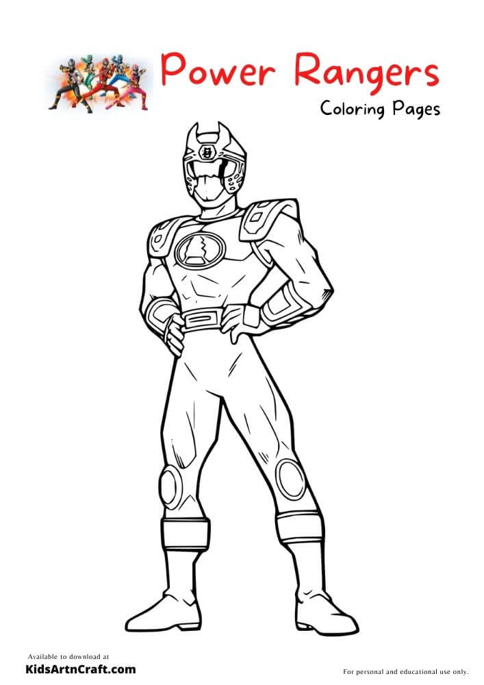 Power Rangers Coloring Pages For Kids