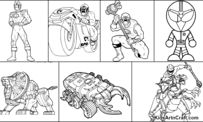 Power Rangers Coloring Pages For Kids – Free Printables