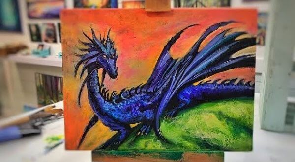 How To Painting Dragon For Kids