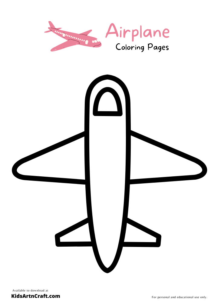 Airplane Coloring Pages For Kids – Free Printables
