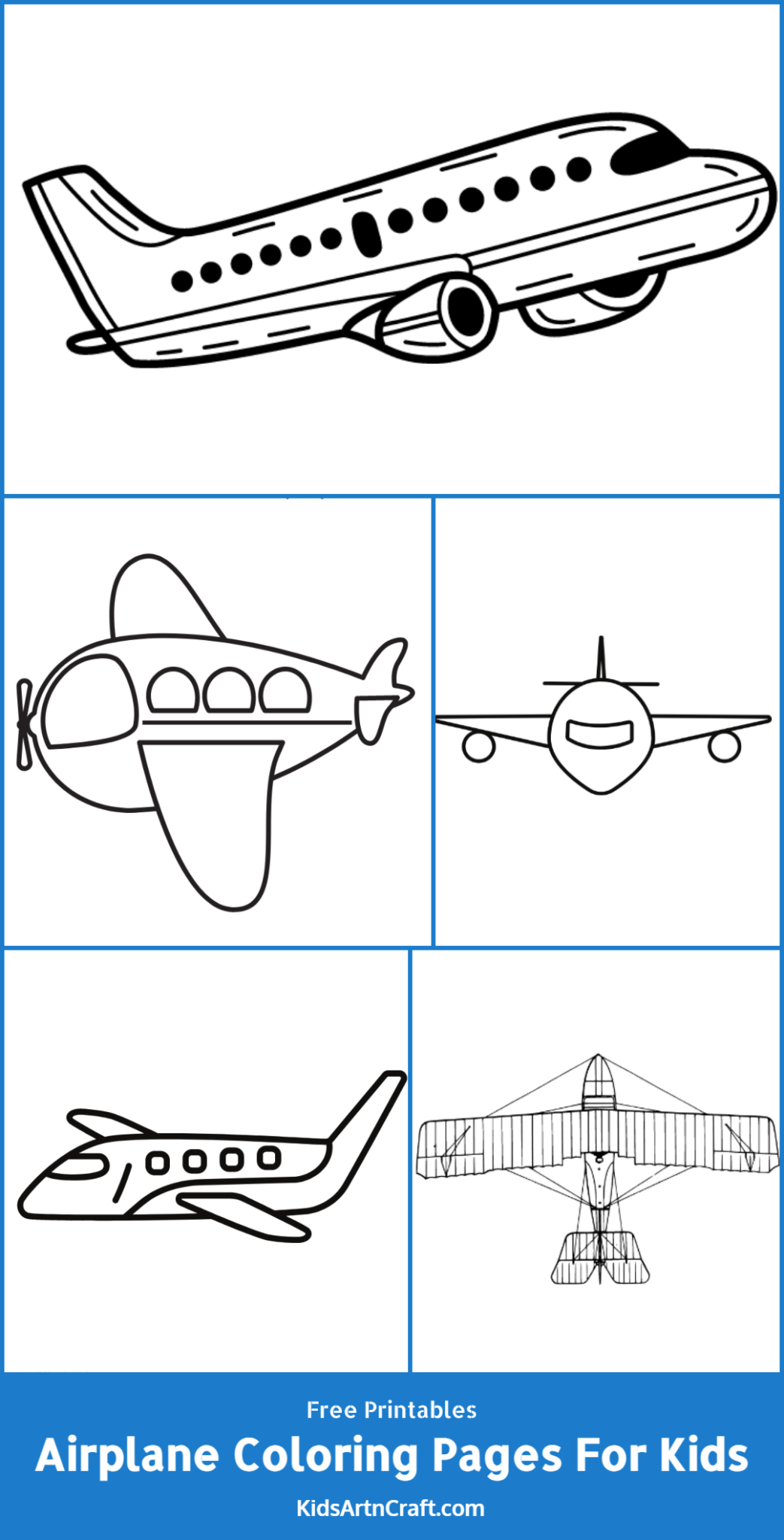 Airplanes Coloring Pages For Kids – Free Printables - Kids Art & Craft
