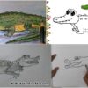 AlIigator Drawing & Sketches for Kids