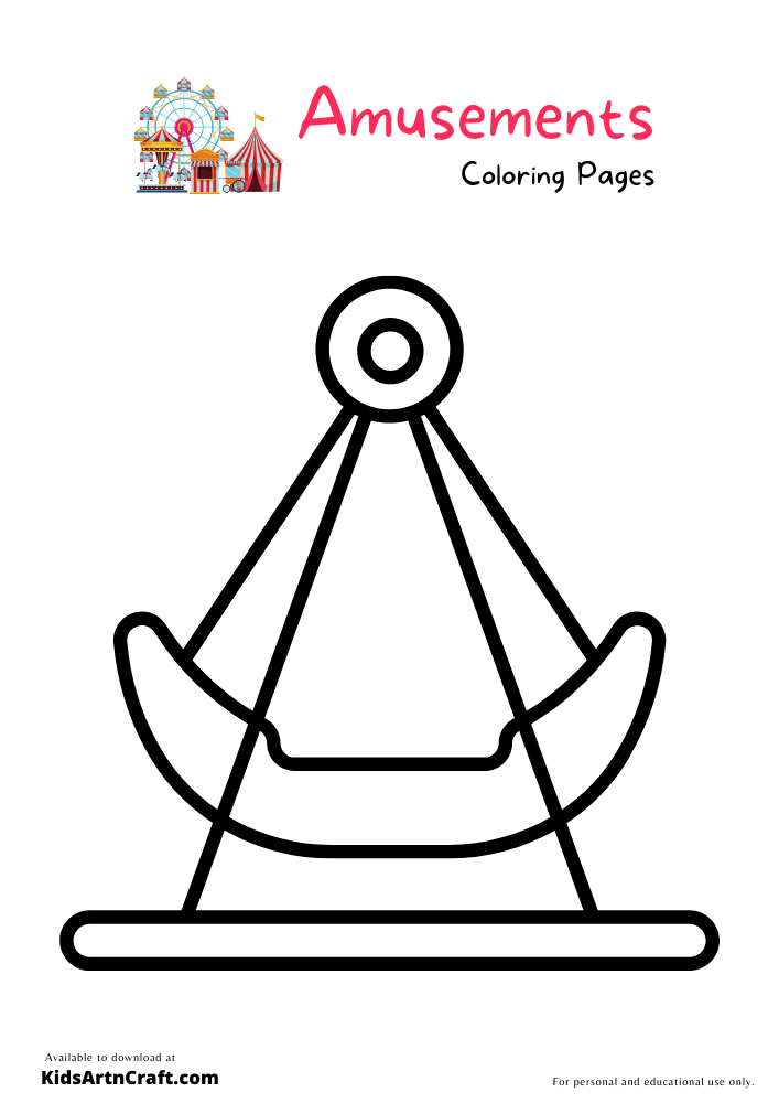 Amusements parks Coloring Pages For Kids – Free Printables