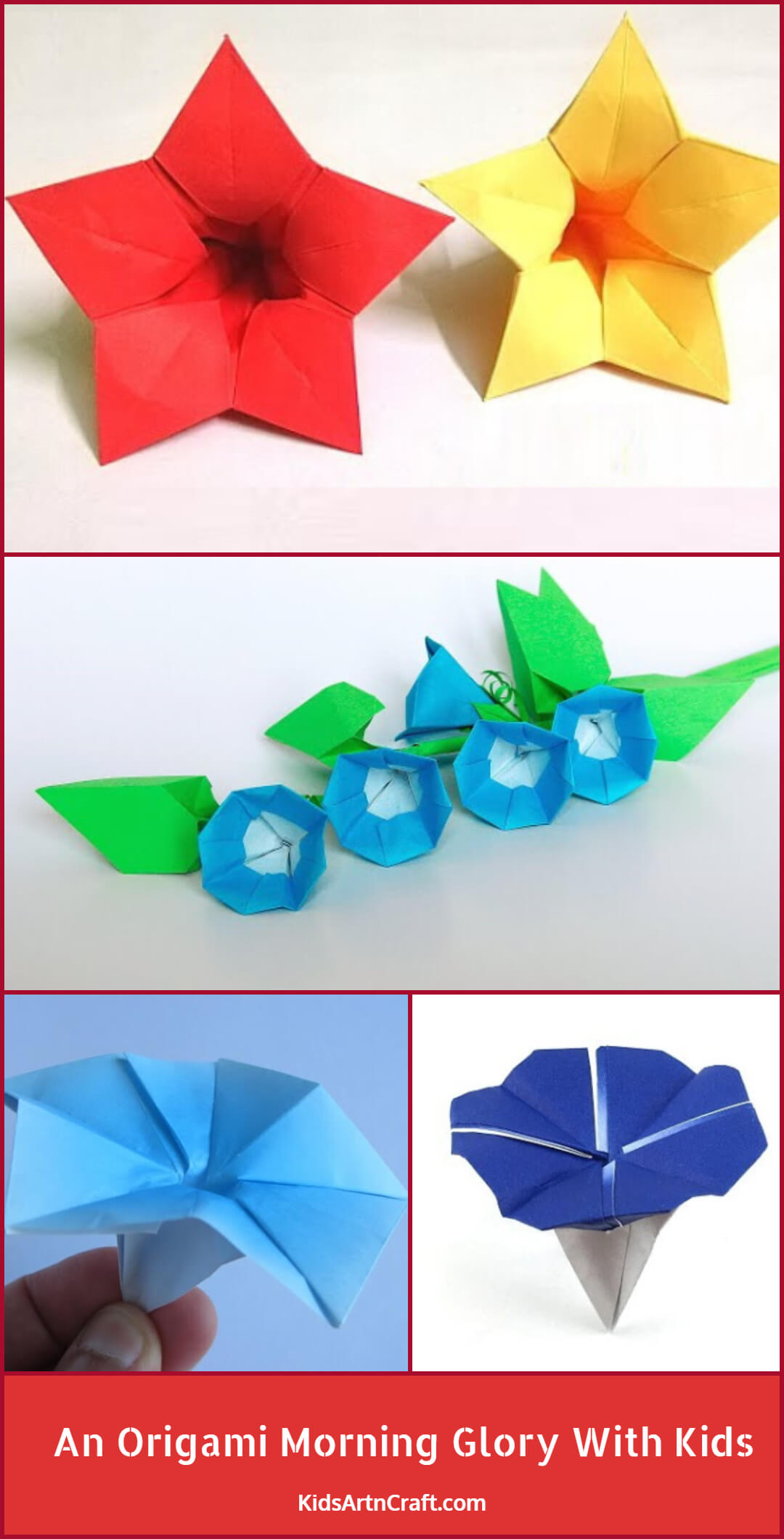 How To Make An Origami Morning Glory With Kids