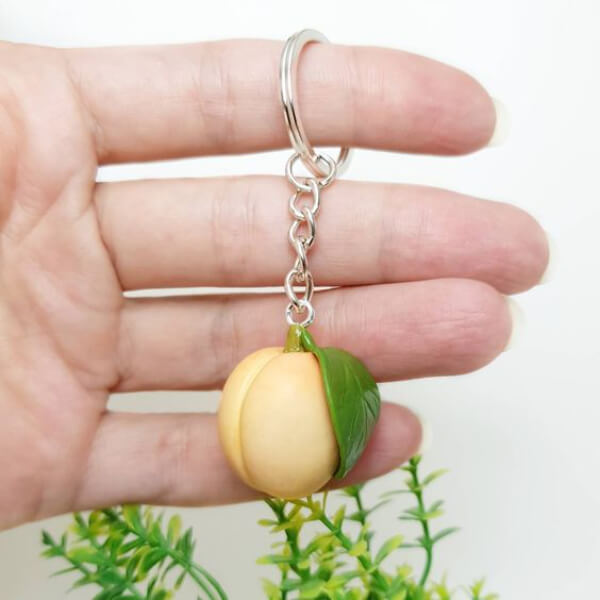 Apricot Crafts & Activities For Kids Apricot Key Chain With Leaf