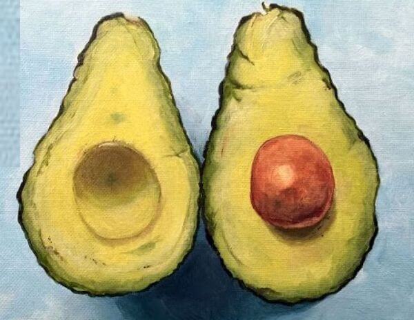 Avocado Painting Lesson For Kids